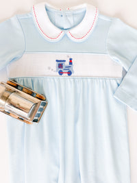 Luke Longall Long Sleeve - Willoughby Blue Knit, Train