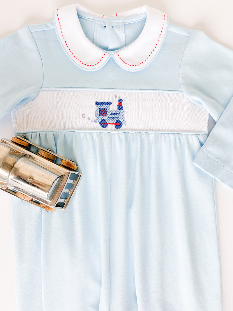 Luke Longall Long Sleeve - Willoughby Blue Knit, Train