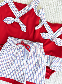 Nora Swimsuit - Relay Red, All American