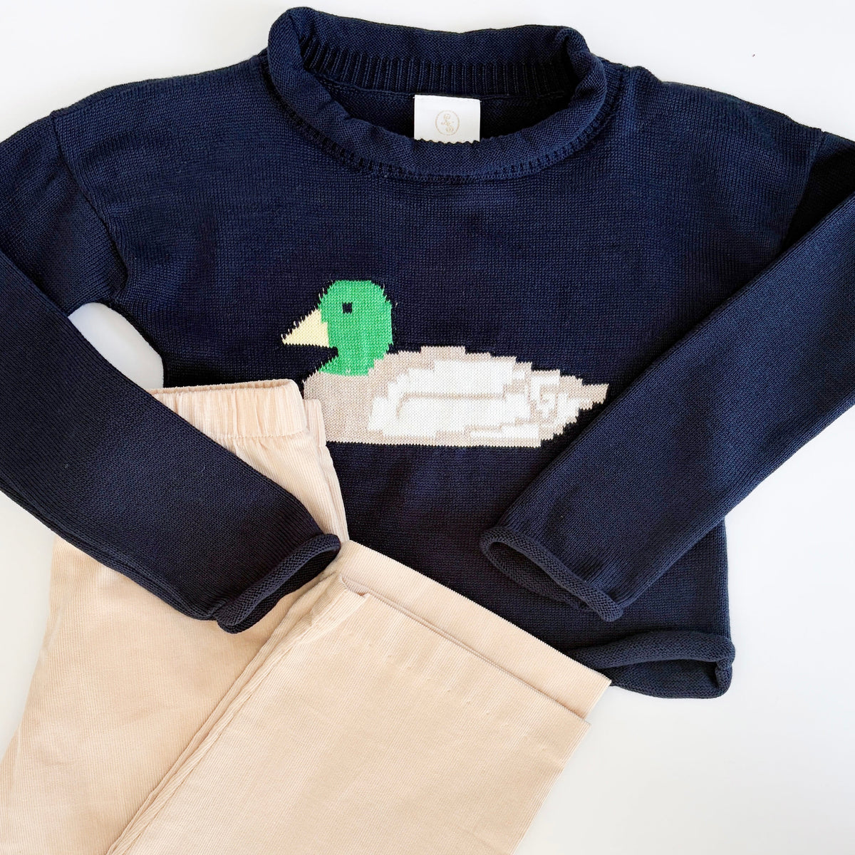 Ryan Roll Neck Sweater - Northshore Navy, Mallard