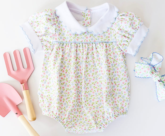 Special Moments Bubble - Fairhope Floral, Bluffton Blue