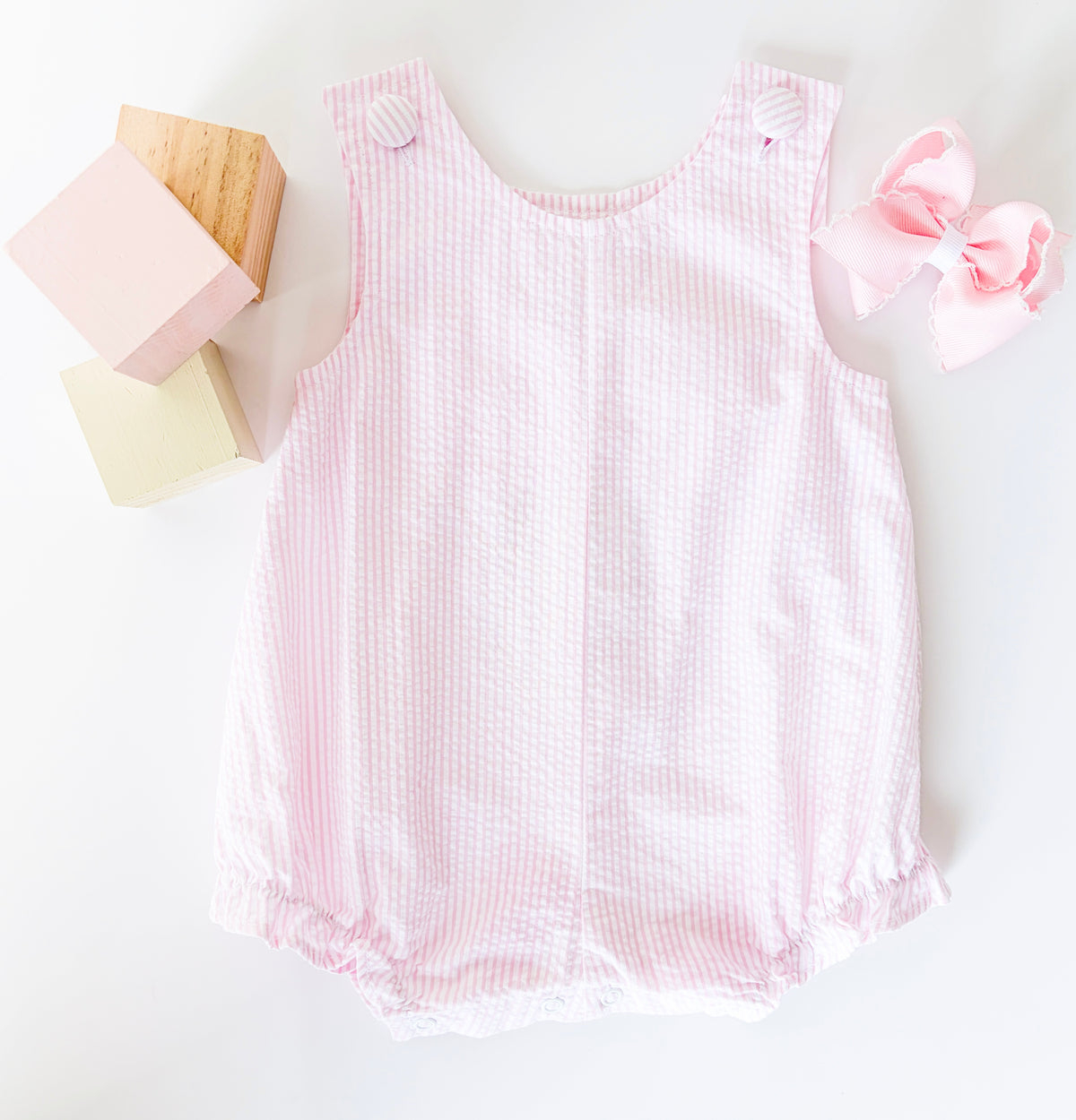 Honey Bubble - Simply Pink Seersucker