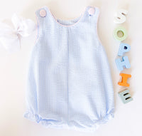 Honey Bubble - Simply Blue Seersucker