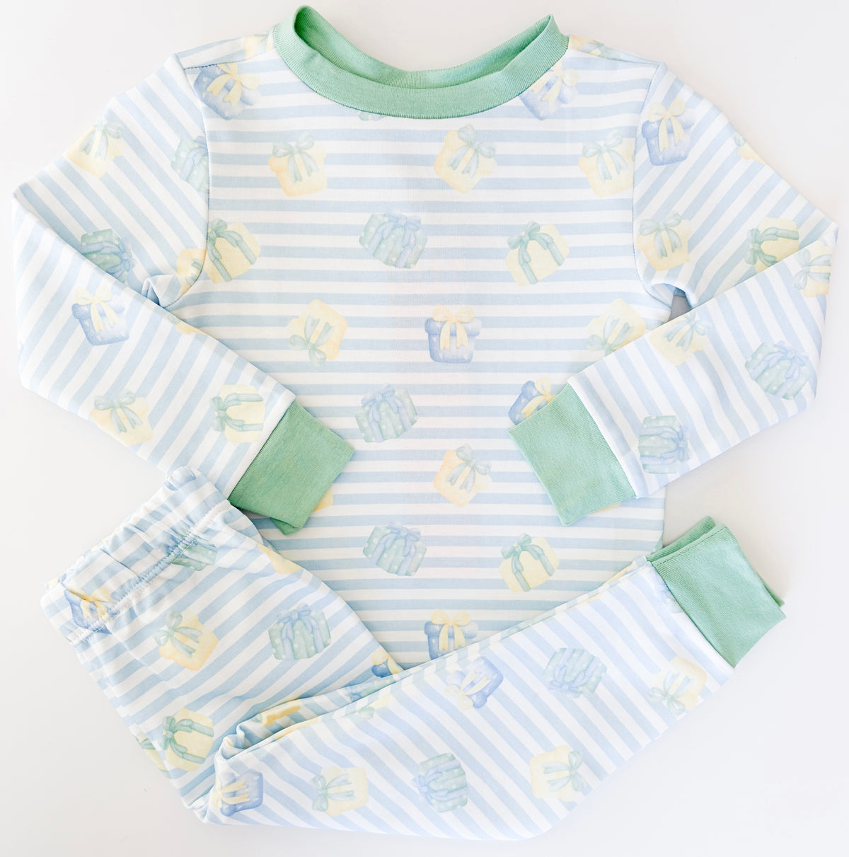 Sweet Pea PJ Set - Memorable Moments, Happy Mint