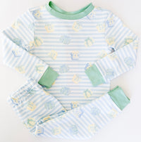 Sweet Pea PJ Set - Memorable Moments, Happy Mint