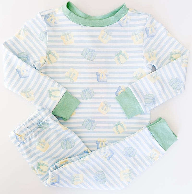 Sweet Pea PJ Set - Memorable Moments, Happy Mint