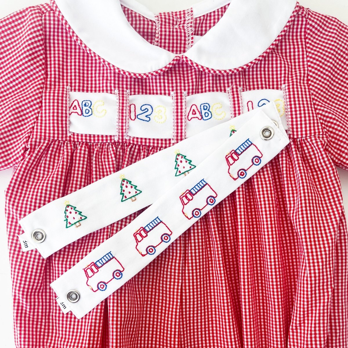 ワンピース ANDMARY Noah baby ribbon dress Noah Ribbon Bubble - Ridgeland Red Minigingham | Lullaby Set