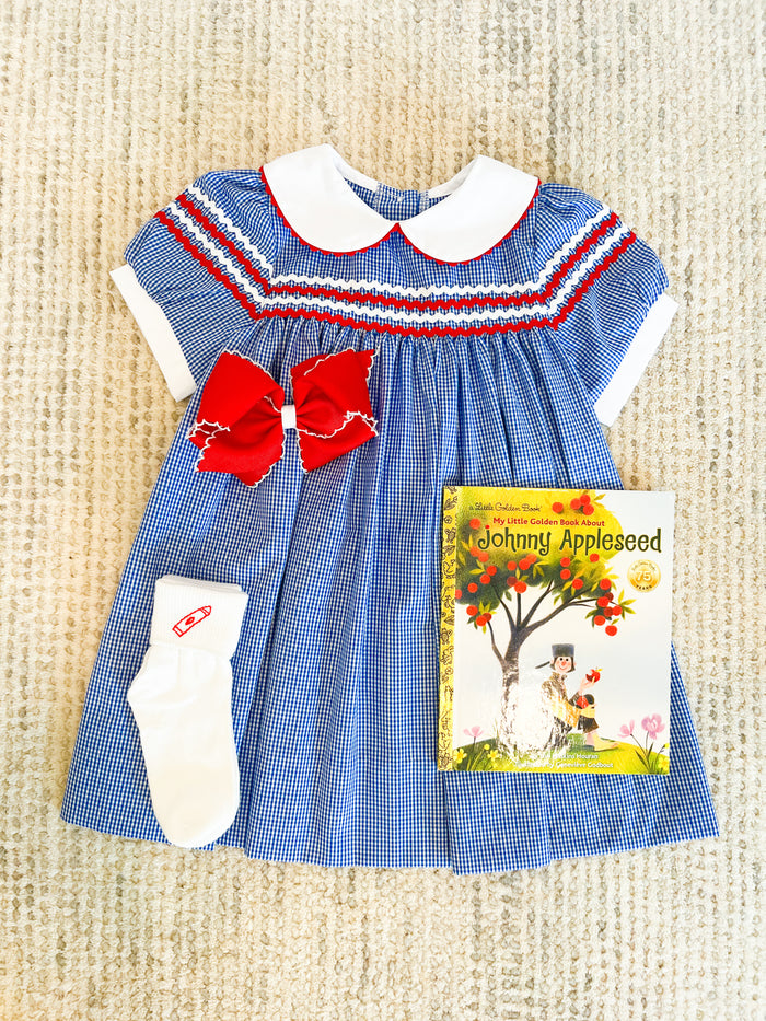 Kendall Dress - Riley Royal Minigingham