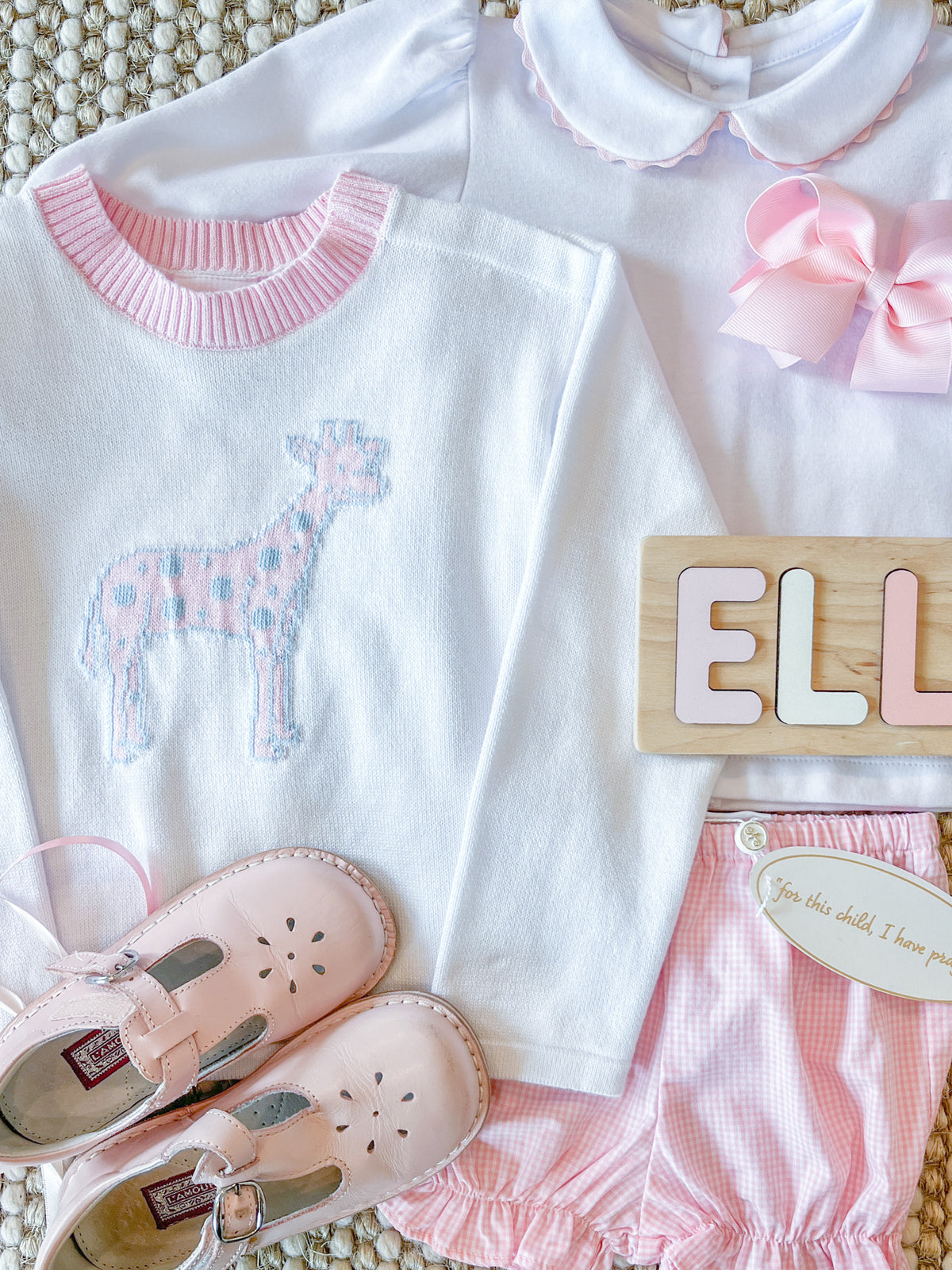 Cozy Up Sweater - Sterling White, Giraffe