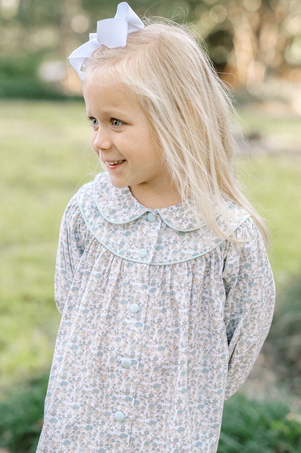 Collette Dress Long Sleeve - Whispering Floral Blooms