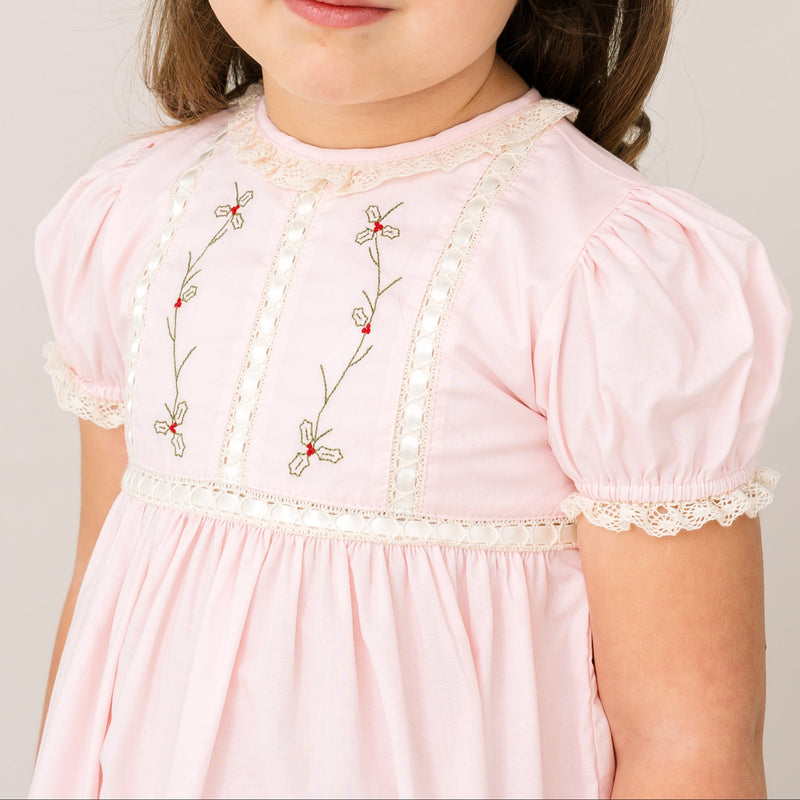 Elizabeth Dress - Blessings Pink, Holly