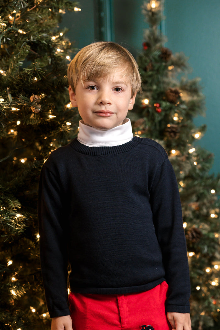 Tiny Tot Turtleneck - Park White