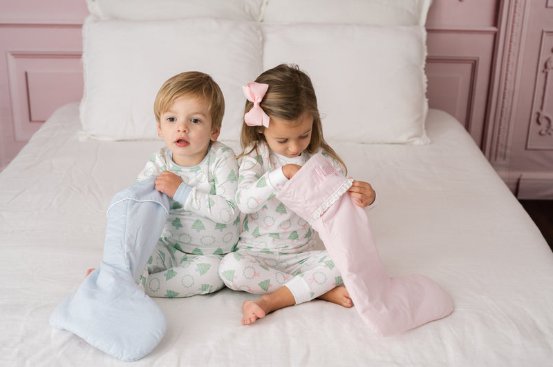 Sweet Pea PJ Set - Oh Christmas Tree, Park White