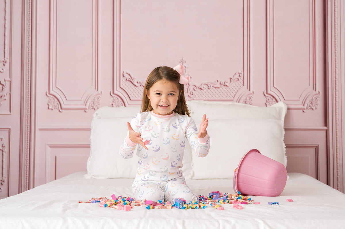 Sweet Pea PJ Set - Peek-a-BOO, Park Pink