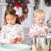 Sweet Pea PJ Set - All Aboard, Park Pink