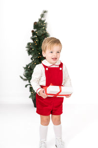 Arthur Apron Set - Ruby Red Velvet