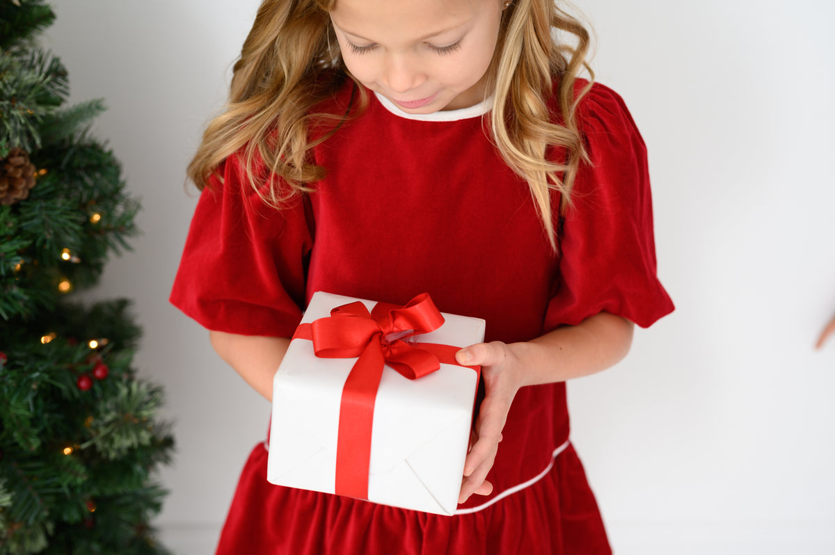 Harper Dress - Ruby Red Velvet