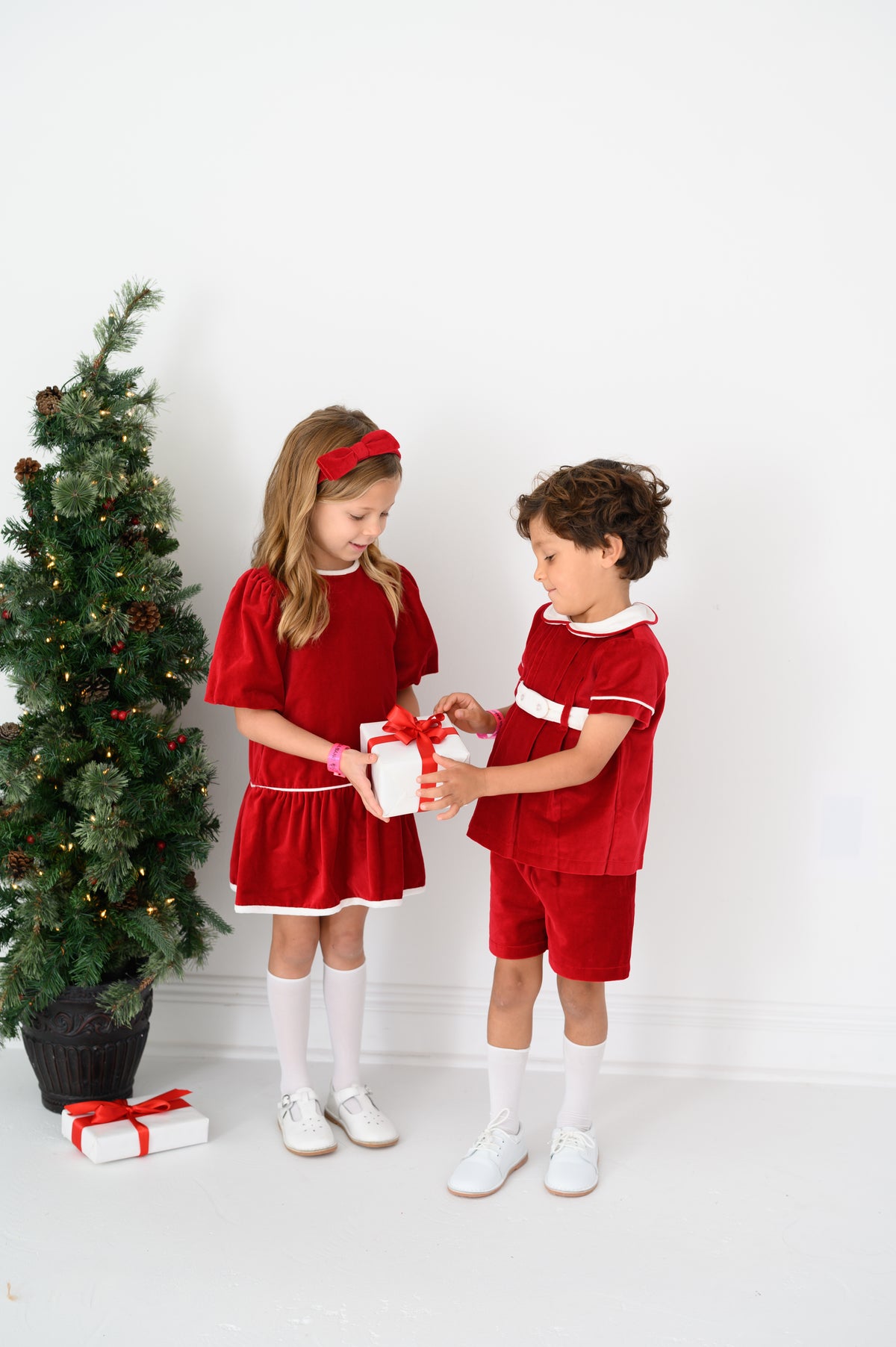 Benton Short Set - Ruby Red Velvet