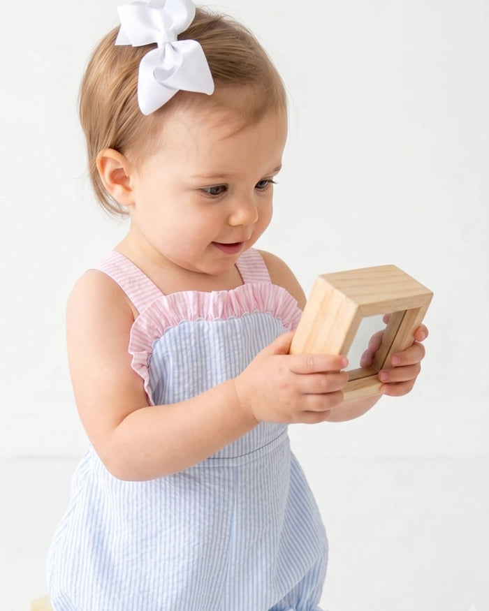 Margaux Bubble - Boston Blue Seersucker, Party Pink Seersucker - Classic Bubbles | Lullaby Set
