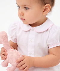 Adorable Diaper Set - Blessings White with Pink - Classic Sets | Lullaby Set