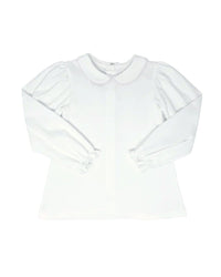 Better Together Blouse Long Sleeve - Presley White Pima - Classic Tops | Lullaby Set