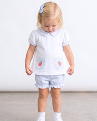 Blessings Bloomer Set - Louisville Blue Ministripe