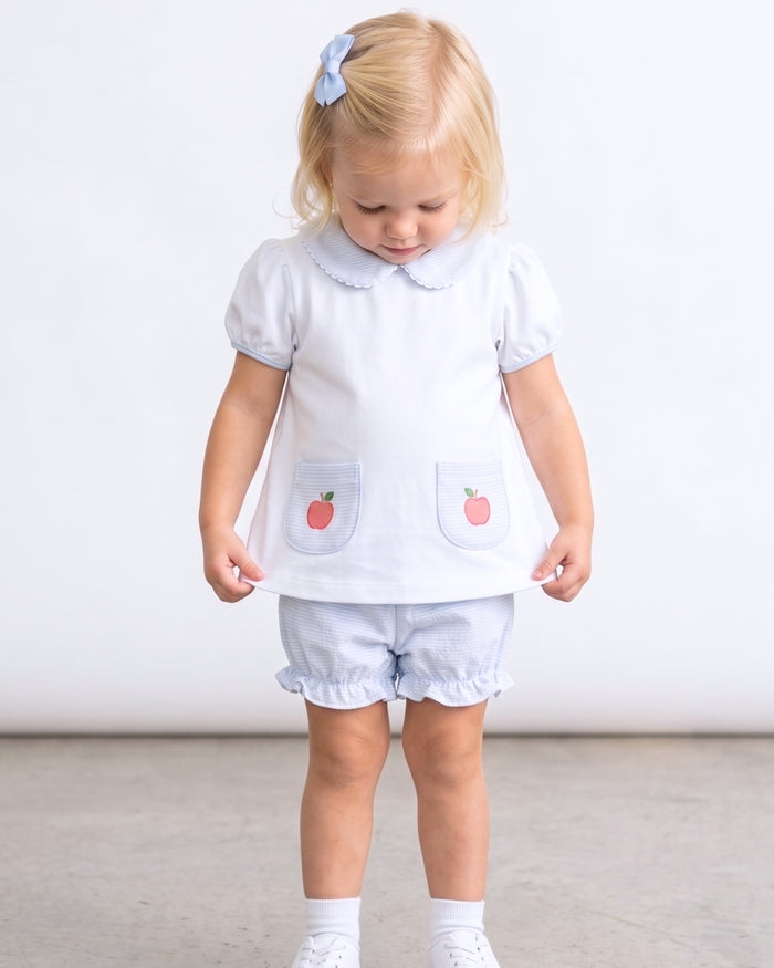 Blessings Bloomer Set - Louisville Blue Ministripe