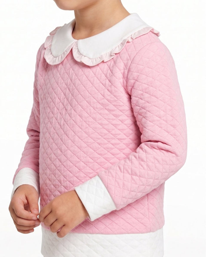 Cassie Coat - Petal Pink Quilted - Classic Coats | Lullaby Set