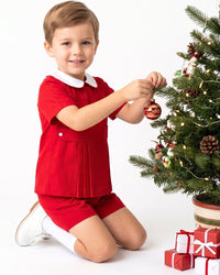 Andrew Short Set - High Point Red Corduroy (FL26) - Classic Sets | Lullaby Set