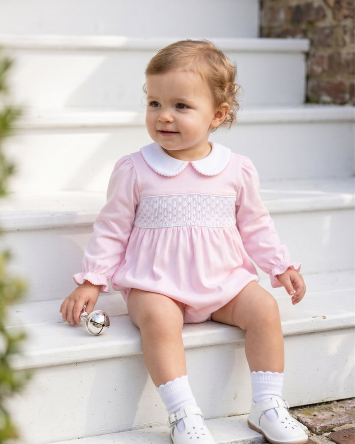 Wales Bubble Long Sleeve - Palmer Pink Pima