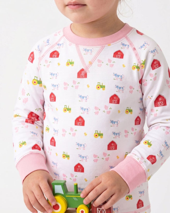 Everett Pullover - Barnyard Tales, Pensacola Pink - Classic Tops | Lullaby Set