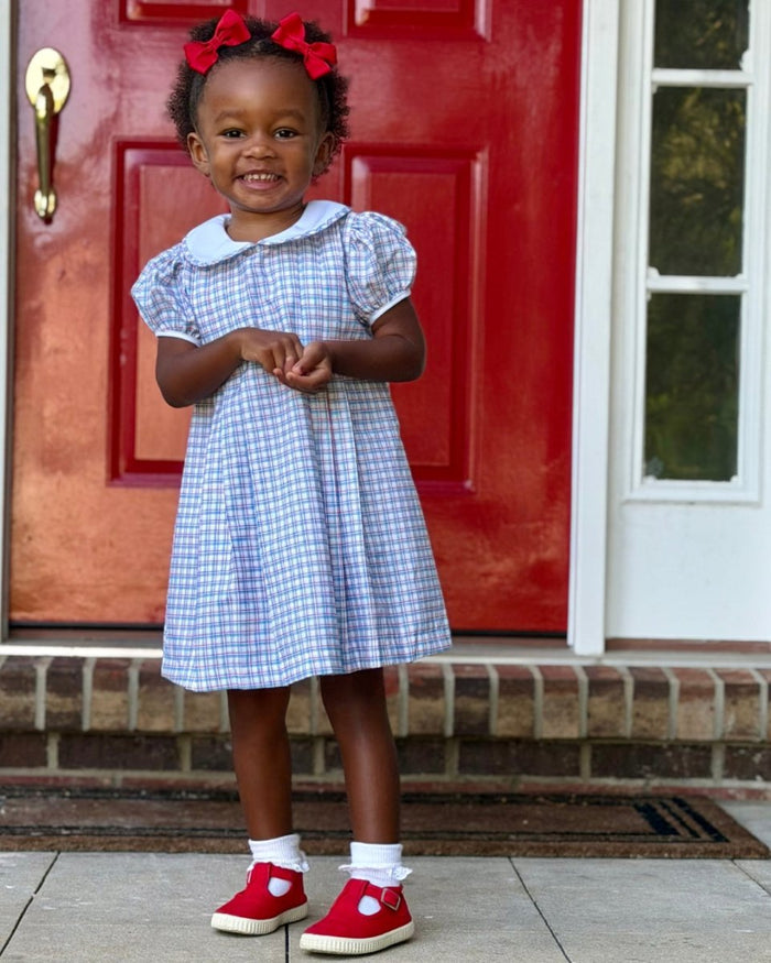 Perfectly Pleated Dress - Primary Plaid - Classic Dresses | Lullaby Set