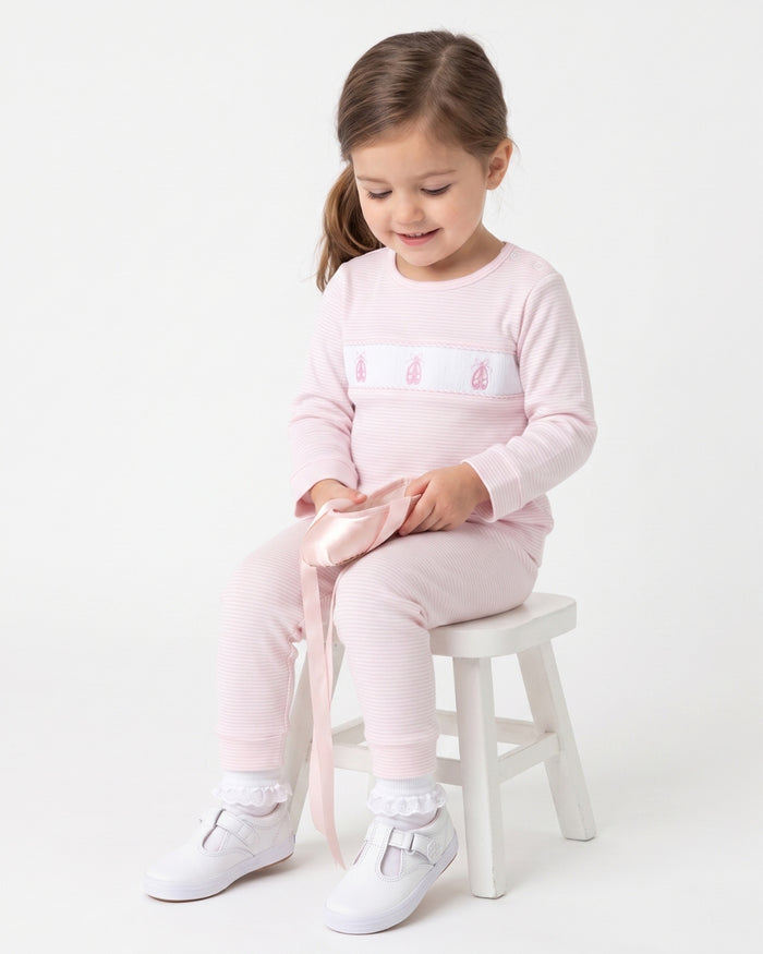 Lagniappe Play Set - Pensacola Pink Ministripe, Ballet Slipper (FL26)