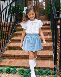 Vintage Blouse - White Batiste, Holly (FL26) - Classic Tops | Lullaby Set