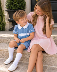 Benton Bloomer/ Short Set - Beaufort Blue Velvet - Classic Sets | Lullaby Set