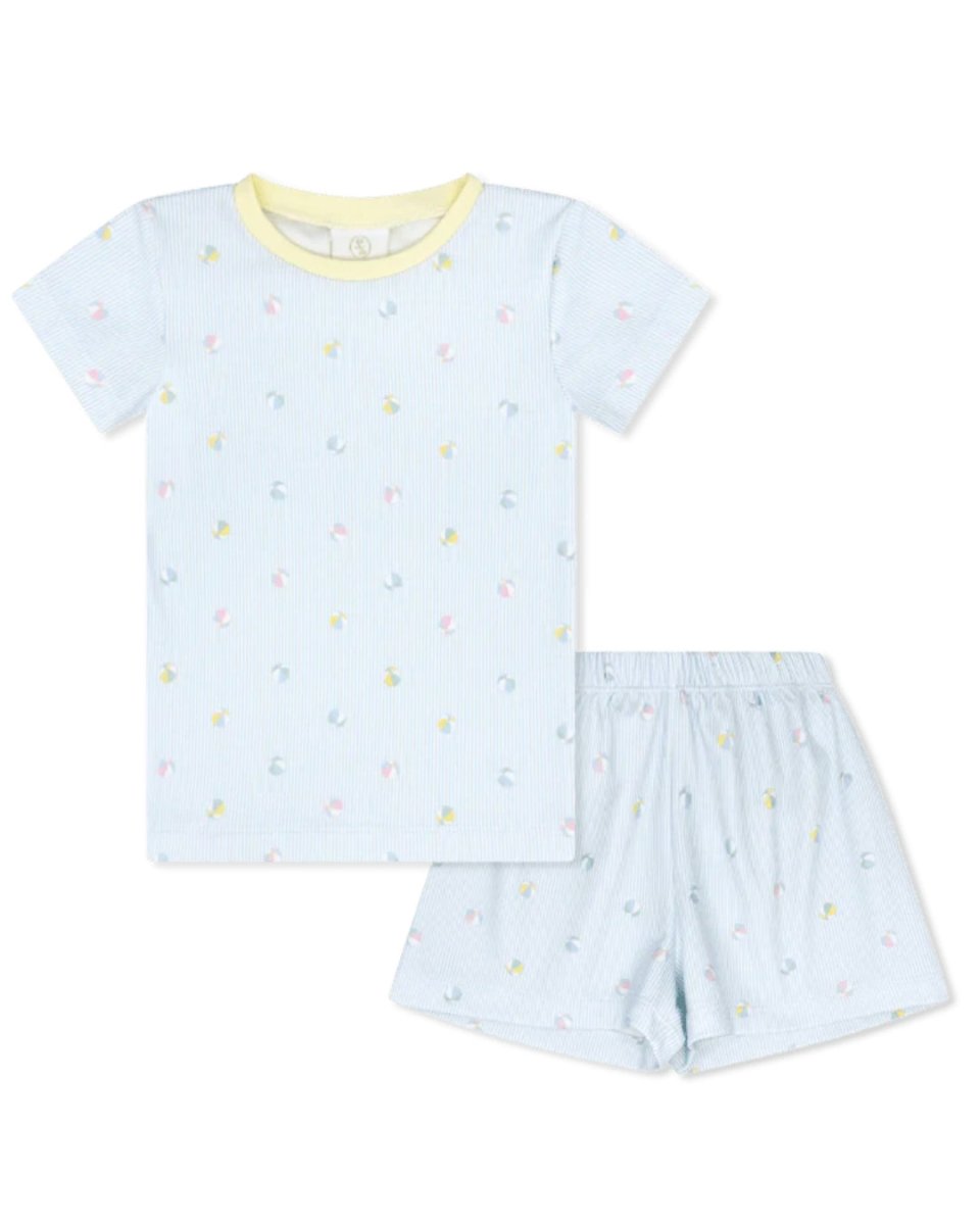 Landon Short Set - Beach Bounce, Yellow