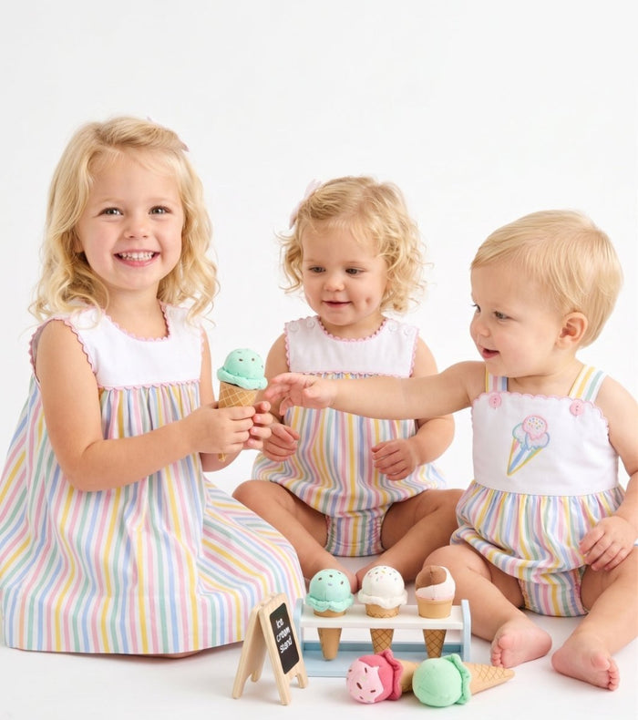 Charming Dress - Sorbet Stripe (SL26) - Classic Dresses | Lullaby Set