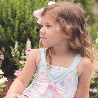 Nora Swimsuit - Seahaven Sailboat, Poolside Pink