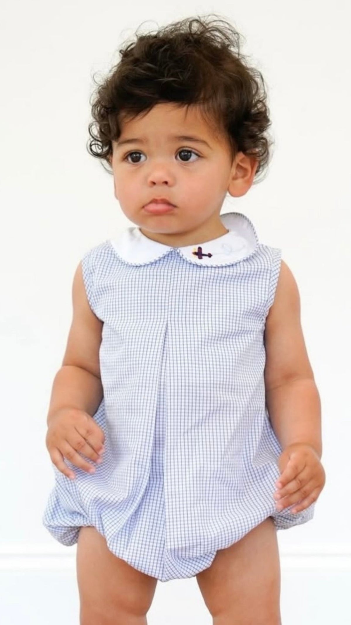 Collier Bubble - Newberry Navy Windowpane