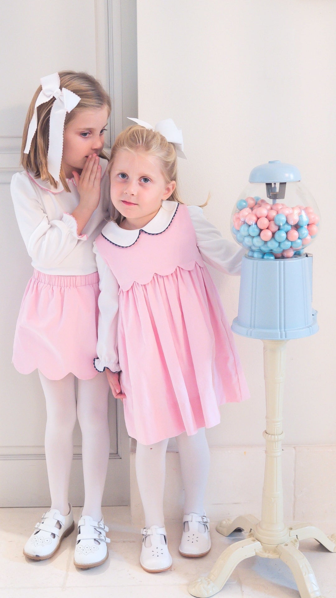 Susie Scallop Skirt - High Point Pink Corduroy