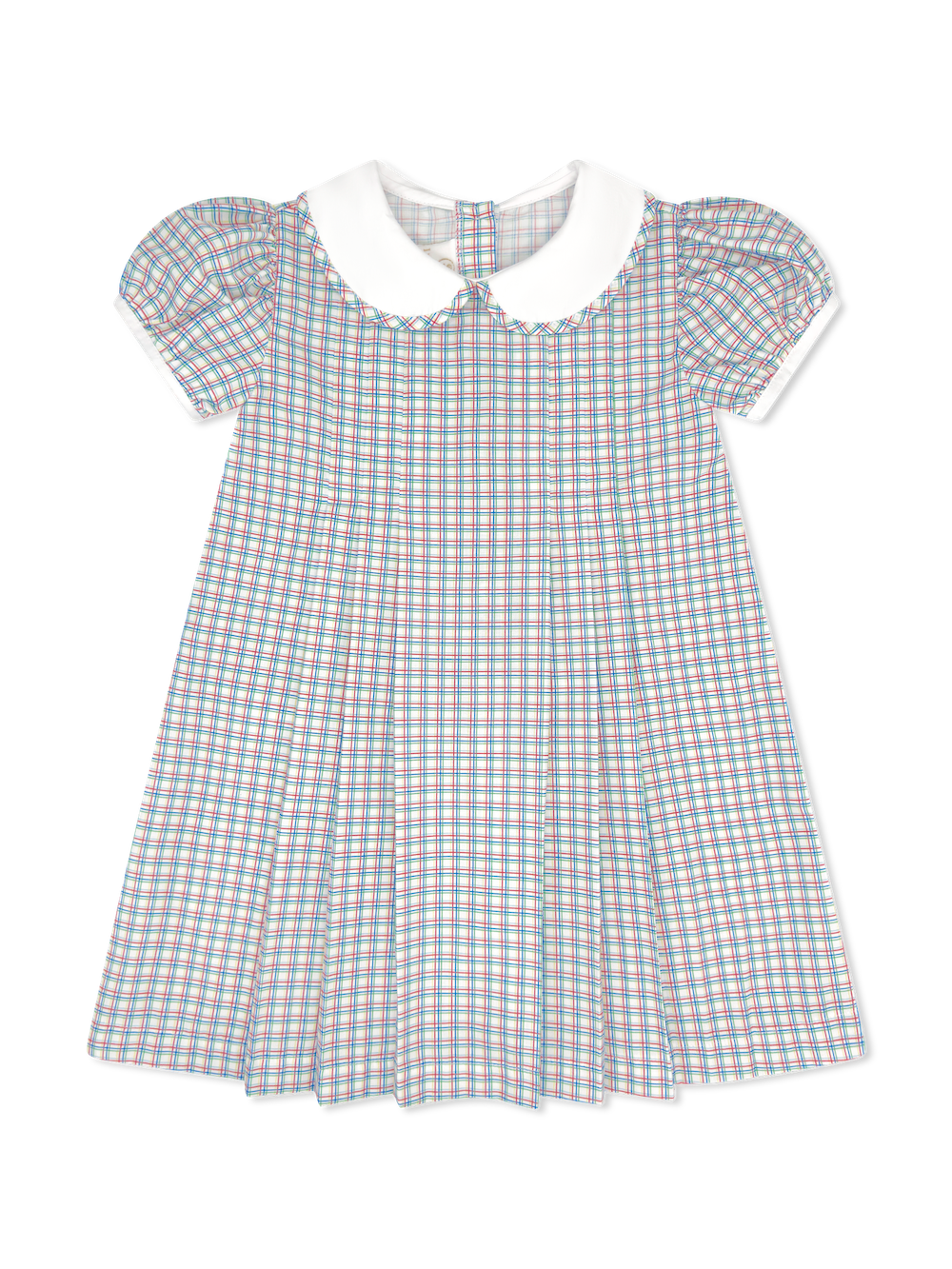 Perfectly Pleated Dress - Primary Plaid