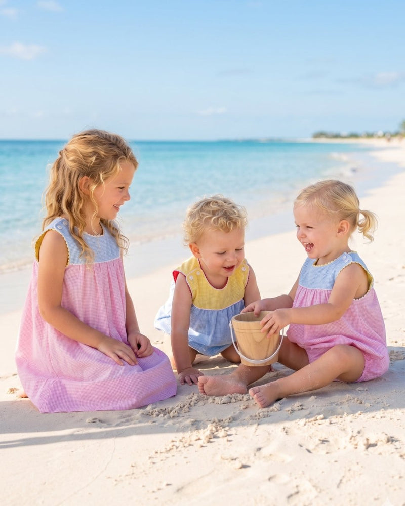 pink blue yellow dress Charming Light Color Block for Kids Featuring a flowy silhouette Color:Dusty Lavender A Day in the SS23