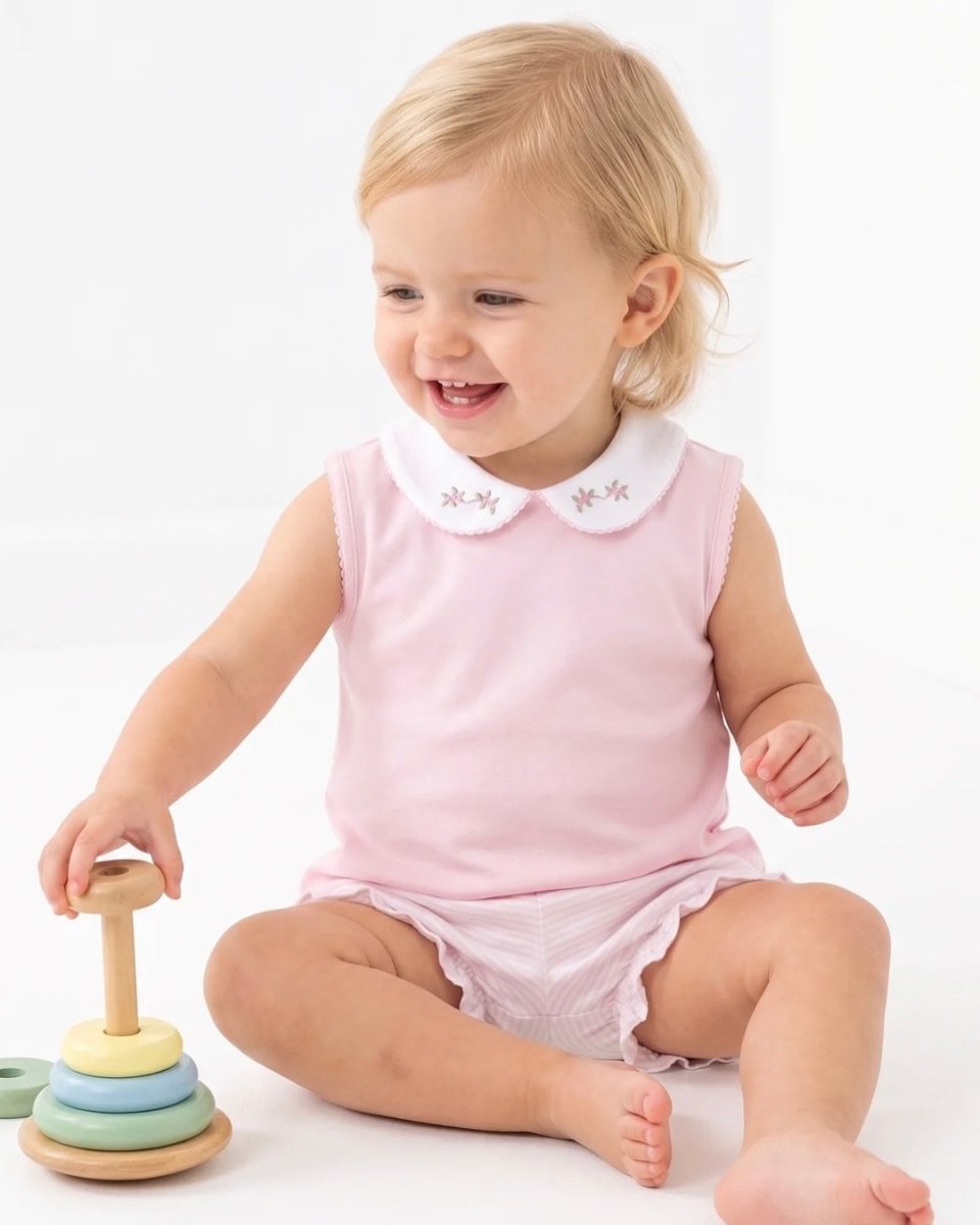 Brooklyn Bloomer Set - Palmer Pink Pima (SL26) - Classic Sets | Lullaby Set