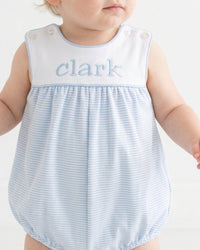 Charming Bubble - Seaside Blue Ministripe - Classic Bubbles | Lullaby Set