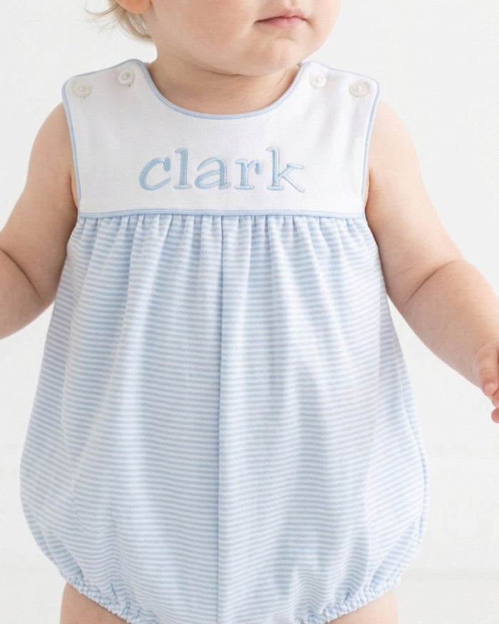Charming Bubble - Seaside Blue Ministripe - Classic Bubbles | Lullaby Set