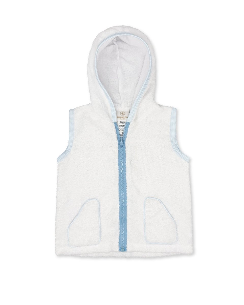 Adventure Awaits Cover Up - Legacy White, Baby Blue Minigingham - Classic Swim | Lullaby Set