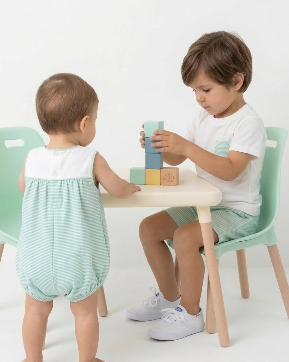 Charming Bubble - Memphis Mint Ministripe - Classic Bubbles | Lullaby Set