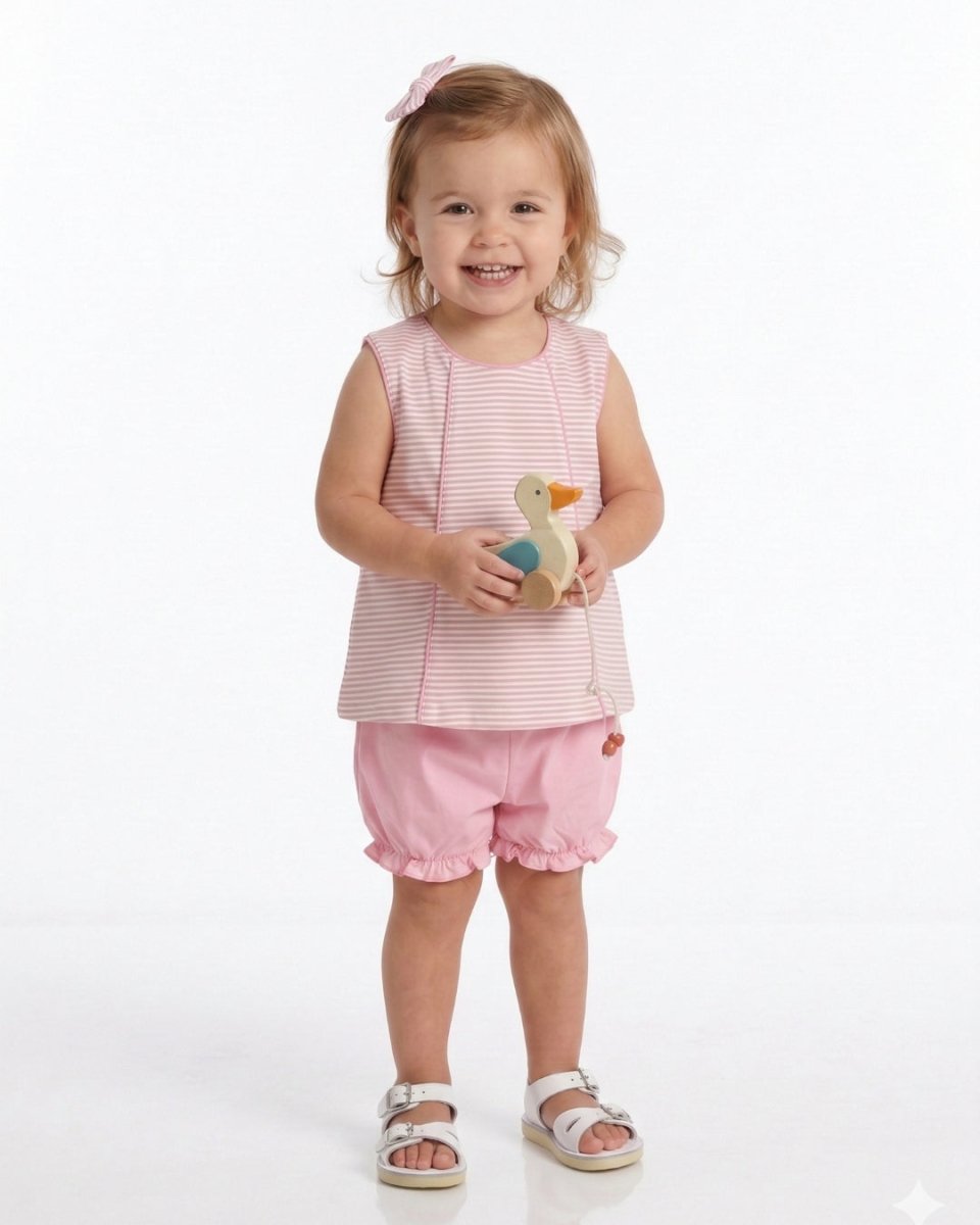 Channing Bloomer Set - Pretty Pink Stripe - Classic Sets | Lullaby Set