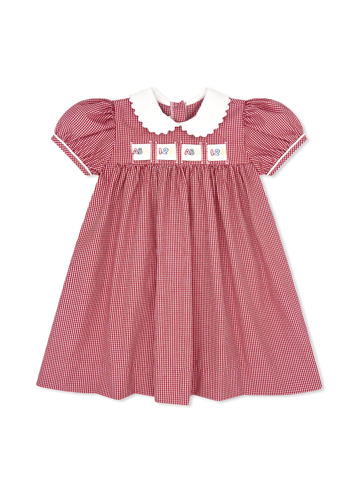 Ruth Ribbon Dress - Ridgeland Red Minigingham