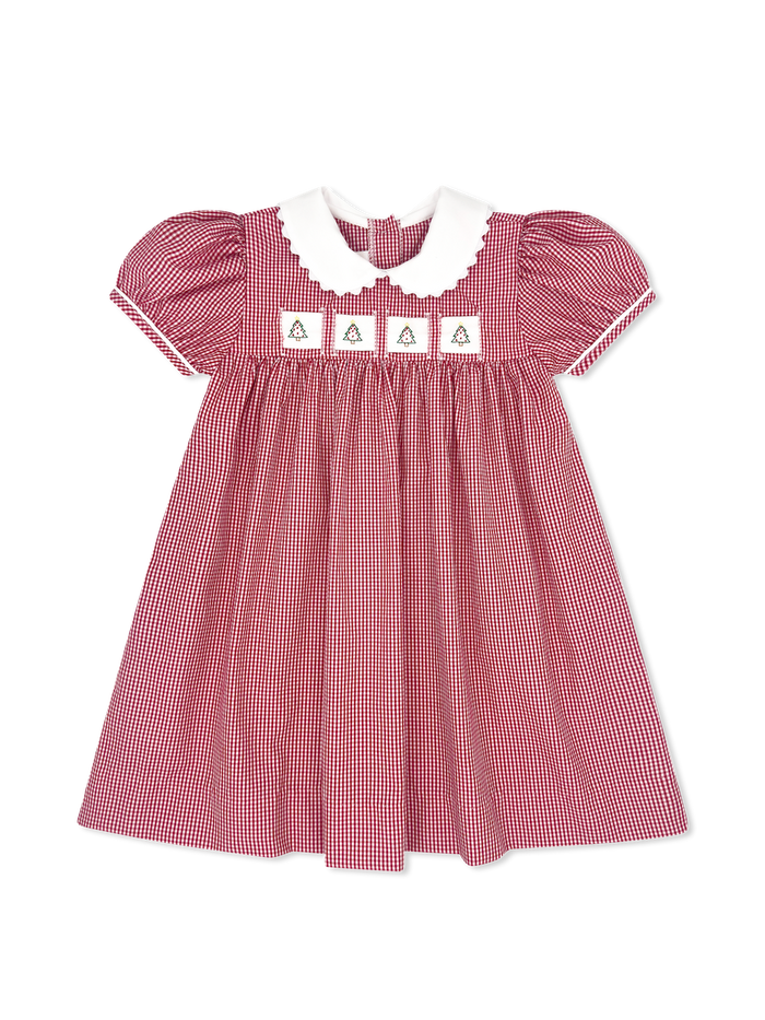 Ruth Ribbon Dress - Ridgeland Red Minigingham
